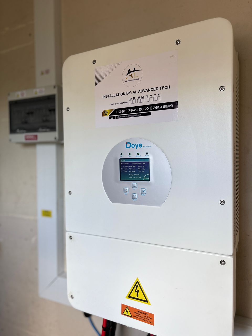 Deye inverter installed by A-L Advanced Tech